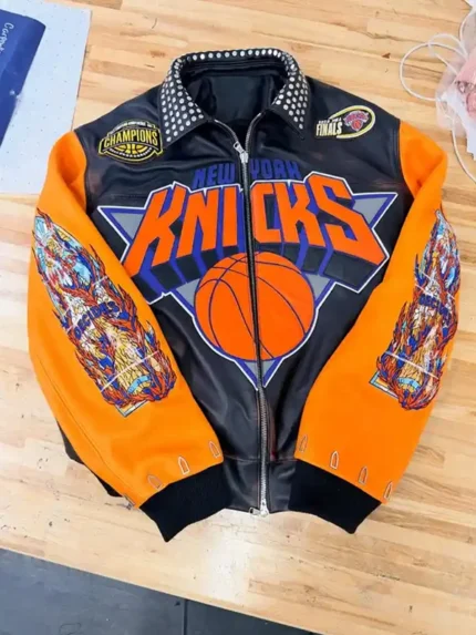 Knicks Finals Champions Leather Jacket