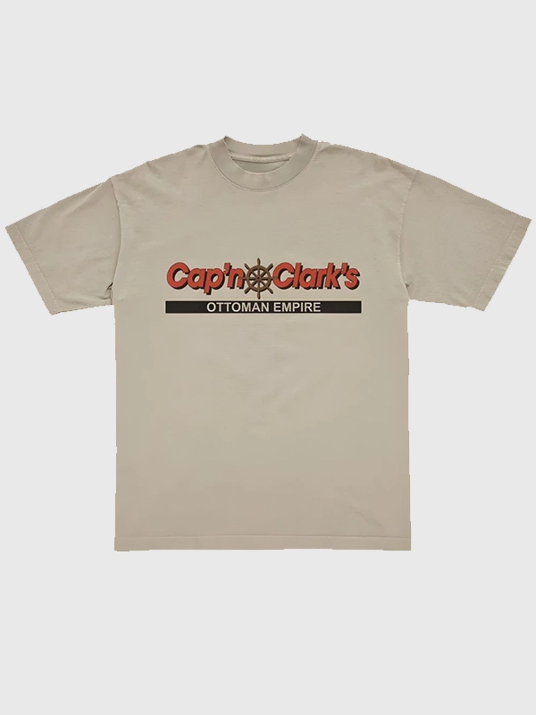 Mens Capn Clarks Ottoman Empire T-Shirt Beige Mens Capn Clarks Ottoman Empire T-Shirt Beige
