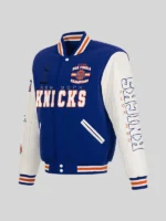 Men's Knicks 2026 NBA Finals Champions Reversible Blue Jacket