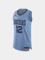 Men's Memphis Grizzlies Ja Morant Jordan Brand Light Blue Authentic Player Jersey - Statement Edition