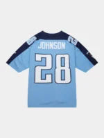 Men's Mitchell & Ness Chris Johnson Light Blue Tennessee Titans Legacy Replica Jersey