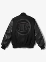 Men's New York Knicks Nike Black 2026 NBA Finals Champions Limited Edition Premium Full-Snap Jacket