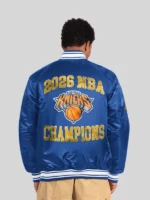 Men's New York Knicks Starter Blue 2026 NBA Finals Champions Jacket