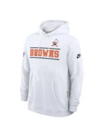 Men's Nike White Cleveland Browns Alt Sideline Standard Issue Dri-FIT Hoodie