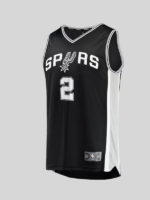 Men's San Antonio Spurs Dylan Harper Fanatics Black 2026 NBA Finals Patch Fast Break Jersey