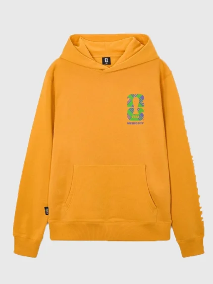 Mexico City FIFA World Cup 2026 Orange Pullover Hoodie