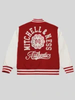 Mitchell & Ness Authentic Branded Letterman Red Jacket