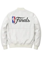 NBA Finals Leather Jacket White