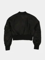 NY Alpha x New Era L-2B Cropped Bomber Jacket Black