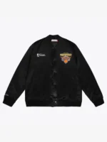 New York Knicks 2026 NBA Finals Champions Satin Jacket Black