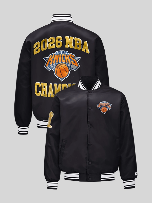 New York Knicks NBA Champions Embroidered Jacket New York Knicks NBA Champions Embroidered Jacket