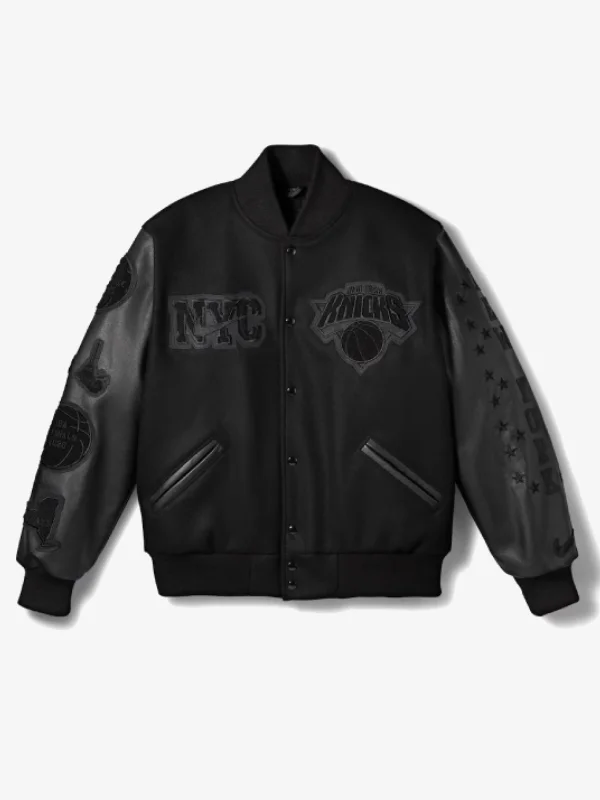 New York Knicks Nike Black 2026 NBA Finals Champions Jacket New York Knicks Nike Black 2026 NBA Finals Champions Jacket