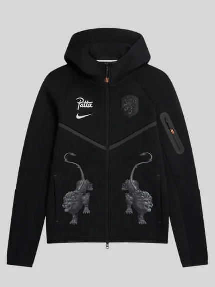 Nike Netherlands Tech Fleece Black Patta Hoodie