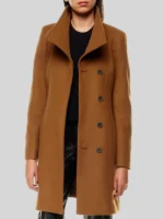 Off Campus 2026 Hannah Wells Ella Bright Brown Coat