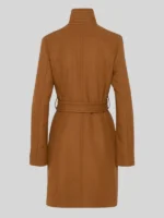 Off Campus S01 Ella Bright Brown Wool Trench Coat
