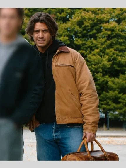 Off Campus S01 John Logan Brown Jacket