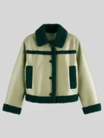 Off Campus S1 Mika Abdalla Green Leather Jacket
