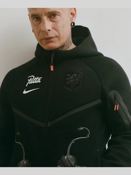 Patta x Nike Netherlands Tech Fleece Black Hoodie