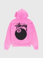 Pink 8 Ball Garment Dyed Hoodie