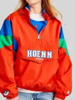 Pokémon Johto Region Starter Red Half-Zip Jacket
