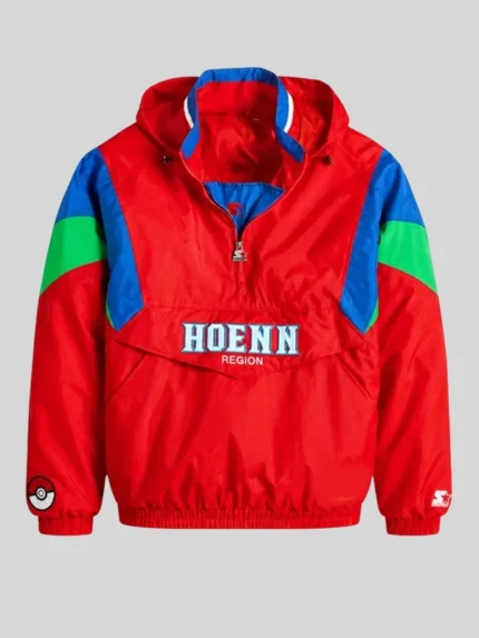 Pokémon Johto Region Starter Red Pullover Jacket