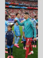 Portugal Cristiano Ronaldo Green Jacket