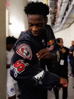 Red Bull x Jeff Hamilton AJ Dybantsa BYU 3 Limited-Edition Unisex Black Leather Jacket