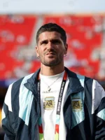 Rodrigo De Paul Argentina Navy Blue Adidas EQT Jacket