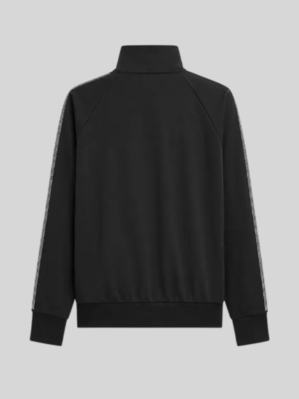 SP5DER Black Rhinestone Embellished Track Jacket