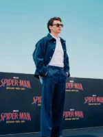 Spider Man New Day Rome Tom Holland Blue Wool Jacket