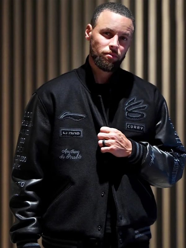 Stephen Curry MMXXVI Black Li-Ning Black Jacket Stephen Curry MMXXVI Black Li-Ning Black Jacket