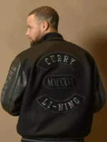 Stephen Curry MMXXVI Black Li-Ning Black Wool Varsity Jacket