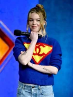 Superman Chanel Cashmere Sweater Blue