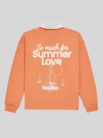 Taylor Swift So Much for Summer Love Rugby Orange Sweater