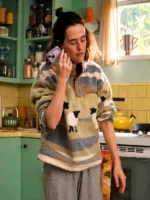 Voicemails For Isabelle 2026 Zoey Deutch Sheep Fleece Sweatshirt