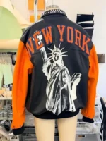 War x New York Knicks Leather Jacket 2026