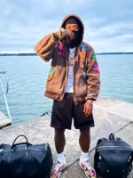 Westside Gunn Saucony Awesome Gods Browm Hooded Jacket