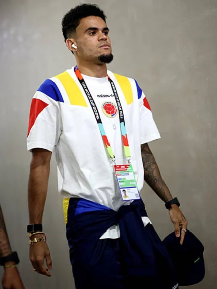 White EQT Colombia T-Shirt for World Cup 2026