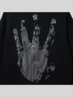 Xxxtentacion Kill Bejeweled Hoodie Black Crystal