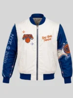 Youth New York Knicks 2026 NBA Finals Cream Jacket