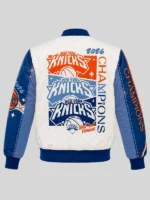 Youth New York Knicks JH Design 2026 NBA Finals Champions Cream Jacket