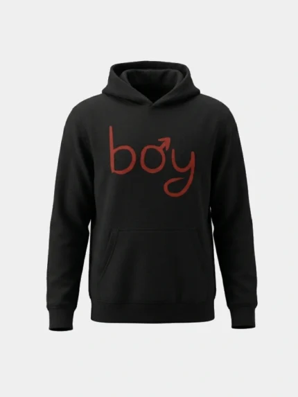 Zoey Boymoder Black Hoodie