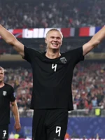 erling braut haaland norway jersey black