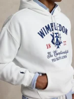 2026 Polo Ralph Lauren x Wimbledon Championships White Graphic Hoodie