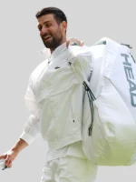 2026 Wimbledon Novak Djokovic White Lacoste Jacket