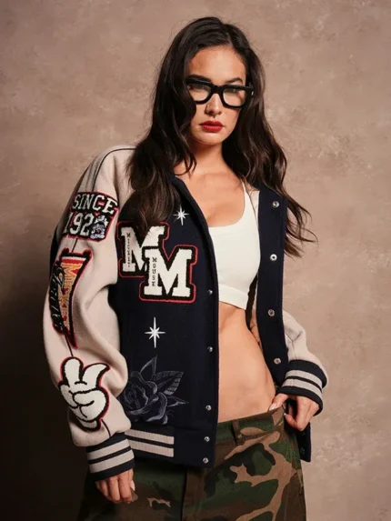 2026 Wolves Club Mickey Mouse Varsity Jacket