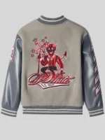 Ac Milan Grey Varsity Jacket