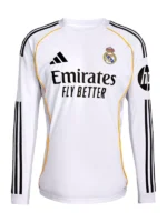 Adidas Jude Bellingham Real Madrid White 2025-26 Home Replica Long Sleeve Jersey