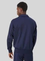 Adidas Navy Firebird Track Jacket with Two Stripes
