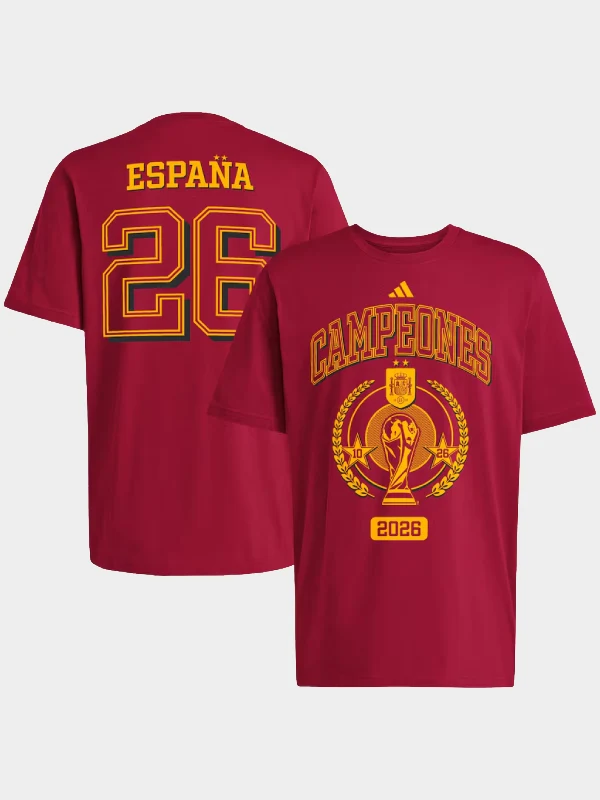 Adidas Spain 2026 FIFA World Cup Champions Trophy T-Shirt Adidas Spain 2026 FIFA World Cup Champions Trophy T-Shirt
